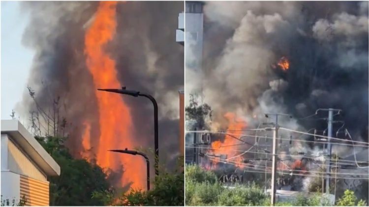 Μεγάλη φωτιά στο Λονδίνο προκάλεσε χάος στις συγκοινωνίες της βρετανικής πρωτεύουσας, δείτε βίντεο 