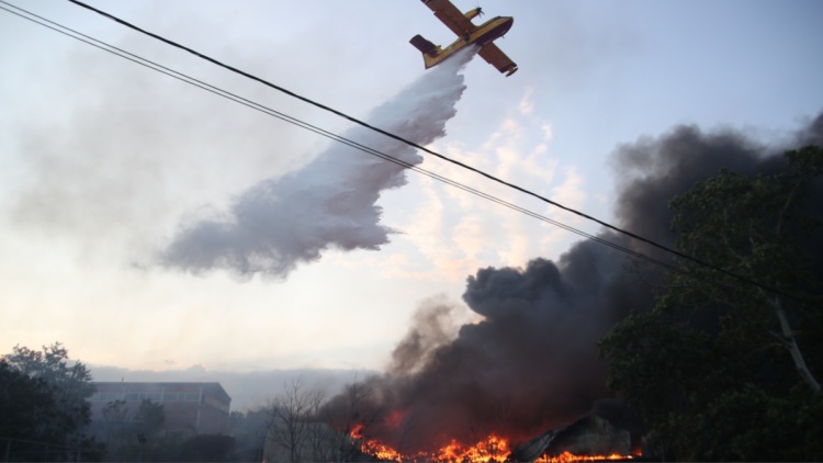Καλύτερη η εικόνα μετά την ολονύχτια μάχη με τη φωτιά στο Ωραιόκαστρο: Κάηκαν εργοστάσια και βιοτεχνίες, σώθηκαν τα σπίτια στη Φιλοθέη