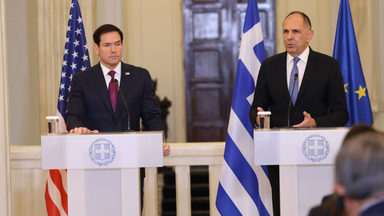 Γεραπετρίτης: Τα F-35 αναδεικνύουν τη σταθερή αμυντική σχέση μας - Ρούμπιο: Σπουδαίος σύμμαχος η Ελλάδα, απόλυτη αφοσίωση στην ενεργειακή συνεργασία των δυο χωρών, δείτε live

