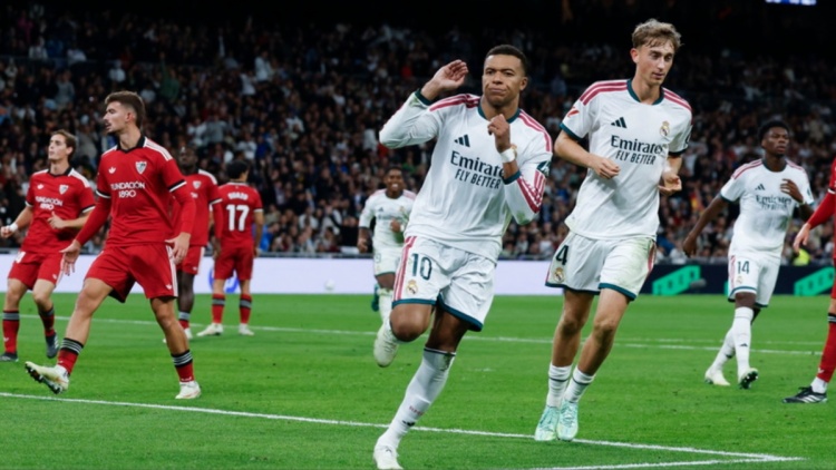 Ρεάλ Μαδρίτης – Σεβίλλη 4-1: «Καθάρισε» με δύο γκολ ο Εμπαπέ, στο -6 από την Μπαρτσελόνα πριν από το Clasico, δείτε τα γκολ