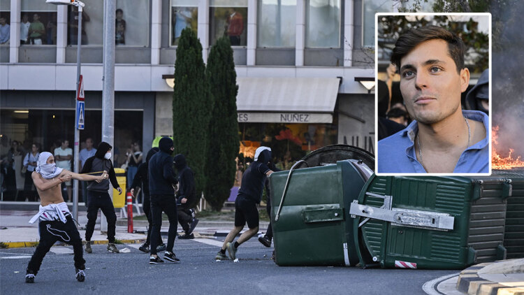 Σοβαρά επεισόδια και συλλήψεις στο Μπιλμπάο μετά την ακύρωση εκδήλωσης ακροδεξιού ινφλουένσερ, διαδηλωτές έκαψαν αυτοκίνητα, βίντεο