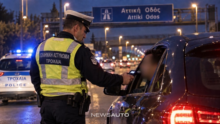 Αττική Οδός: Συνελήφθη χωρίς δίπλωμα και μεθυσμένος - Του ειχαν πάρει το δίπλωμα για 2.005 ημέρες