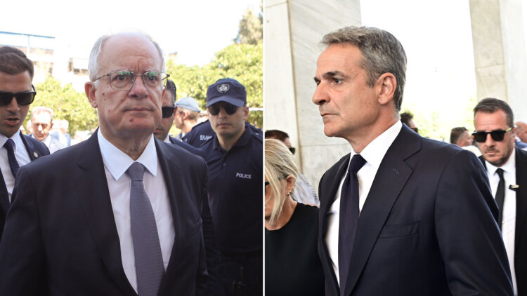 Τασούλας, Μητσοτάκης στην κηδεία της Λένας Σαμαρά - Δείτε ποιοι πολιτικοί δίνουν το παρών
