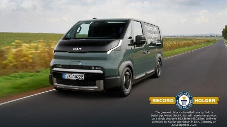 Το Kia PV5 κατέγραψε ρεκόρ αυτονομίας