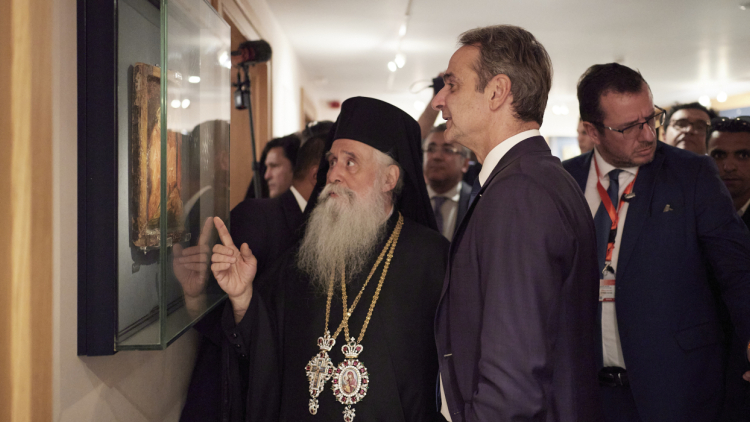 Ο Μητσοτάκης στην ενθρόνιση του νέου Αρχιεπισκόπου Σινά, κ. Συμεών - «Εθνικό καθήκον μας το ενδιαφέρον για τη Μονή»