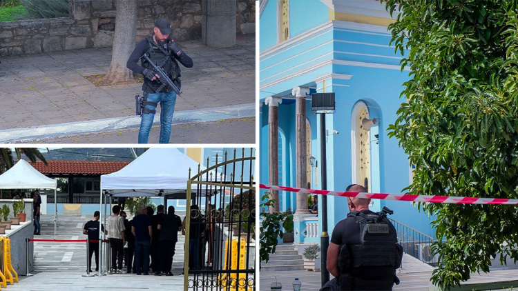 Θρήνος στην κηδεία της Ευαγγελίας Φραγκιαδάκη στα Χανιά - Αυξημένα μέτρα με ανιχνευτή μετάλλων και έρευνες για εκρηκτικά