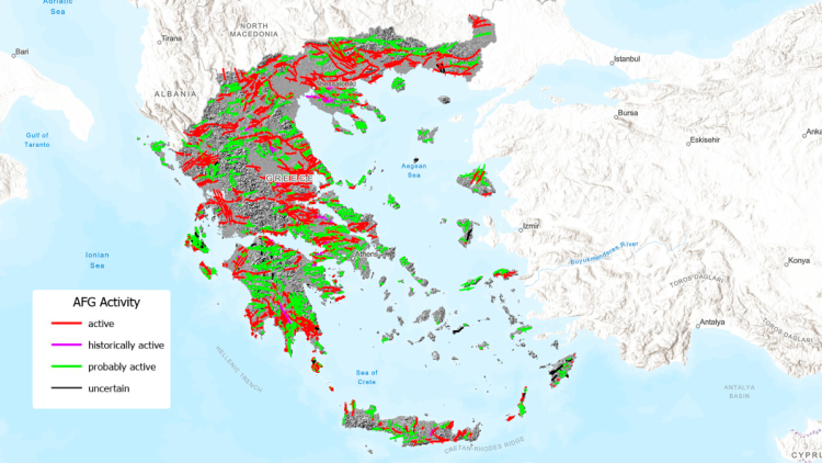 Ιδού ο σεισμικός χάρτης με όλα τα ρήγματα στην Ελλάδα: 3.600 ενεργά και πιθανώς ενεργά, υπάρχουν και «μη ανιχνεύσιμα»