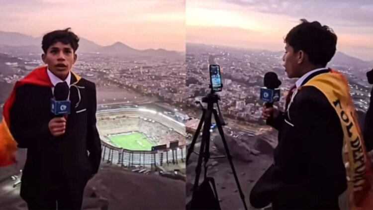 15χρονος από το Περού έκανε live τον τελικό του Κόπα Λιμπερταδόρες από έναν λόφο!