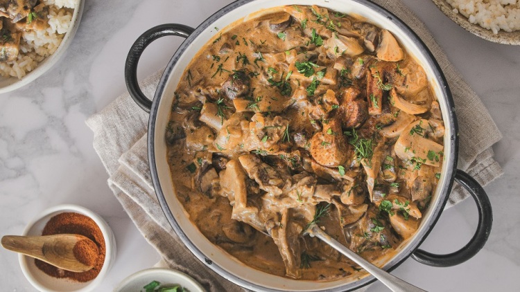 Μανιτάρια στρογγανόφ από την Αγάπη Μιχελή
