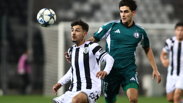 ΠΑΟΚ - Λέγκια Βαρσοβίας 1-2: Αποκλεισμός από το Youth League για τους Νέους του Δικεφάλου, δείτε τα γκολ 