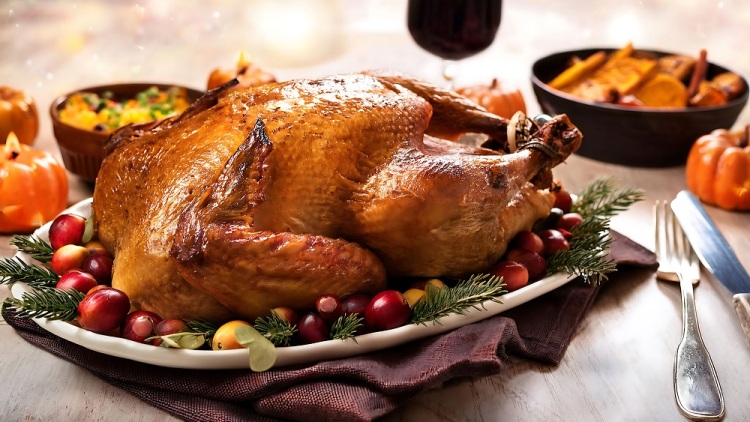 Γιορτινά και εύκολα με χοιρινό και γαλοπούλα: Ένα πλήρες μενού για όλο το Σαββατοκύριακο