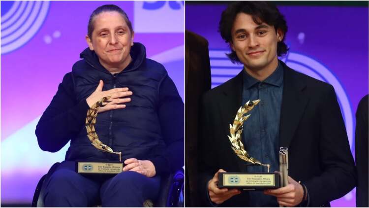 Η Δήμητρα Κοροκίδα και ο Νάσος Γκαβέλας κορυφαίοι αθλητές με αναπηρία για το 2025, βίντεο 