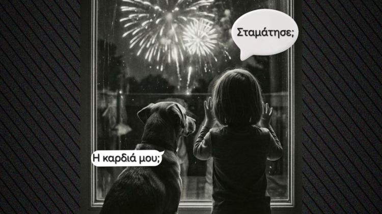 Το σκίτσο της ΕΛΑΣ με ένα παιδί και ένα σκυλί για τα πυροτεχνήματα που «δεν είναι διασκεδαστικά για όλους»