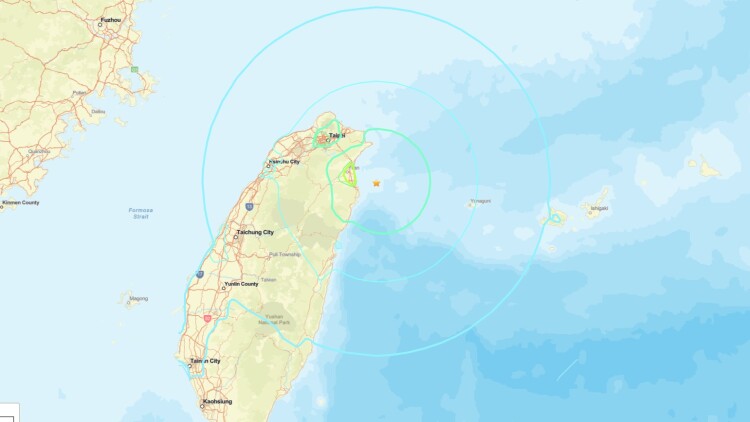 Σεισμός 6,6 Ρίχτερ βορειοανατολικά της Ταϊβάν, δείτε βίντεο
