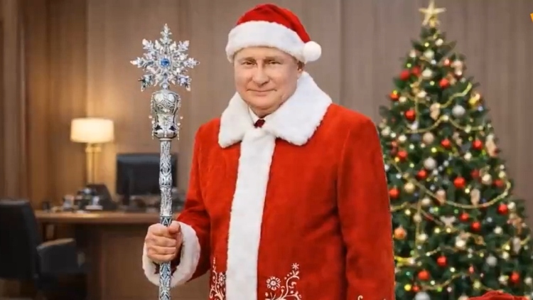 Το Sputnik έντυσε Άγιο Βασίλη μέσω AI τον Πούτιν και «μοίρασε δώρα» σε Τραμπ, Ερντογάν και Ζελένσκι, δείτε βίντεο
