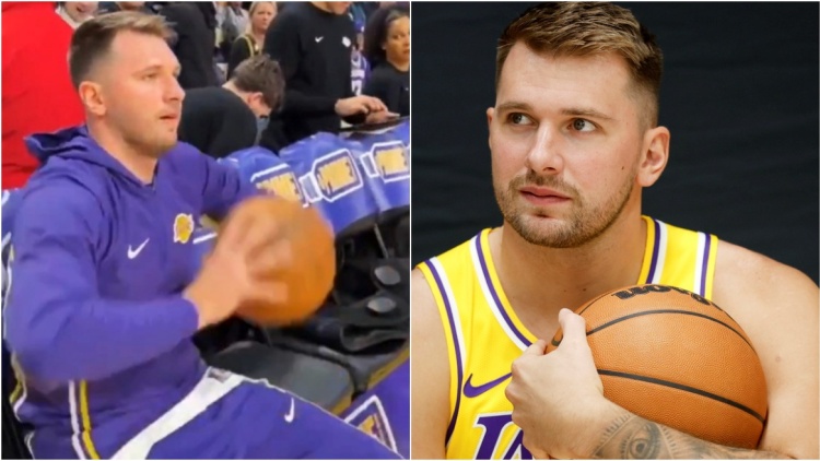 Το viral «σόου» του Λούκα Ντόντσιτς: Τέσσερα σερί τρίποντα... καθιστός στον πάγκο των Λέικερς, δείτε βίντεο
