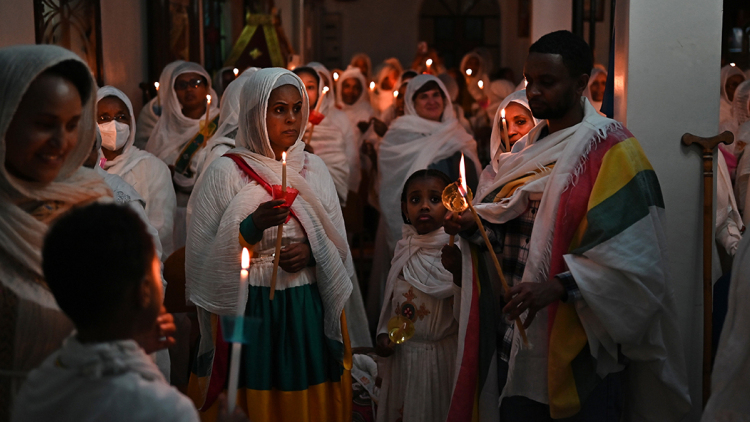 Οι Αιθίοπες της Αθήνας γιόρτασαν τα Χριστούγεννα στο Πολύγωνο, δείτε φωτογραφίες