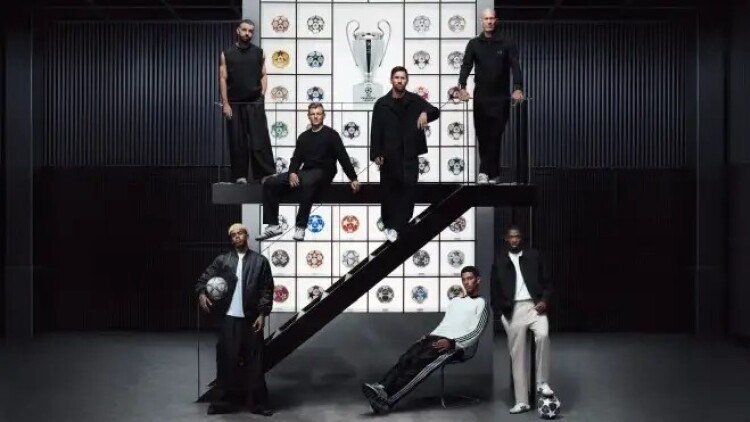 Η Adidas συγκεντρώνει επτά εμβληματικούς σταρ για την 25η επέτειο της μπάλας του Champions League
