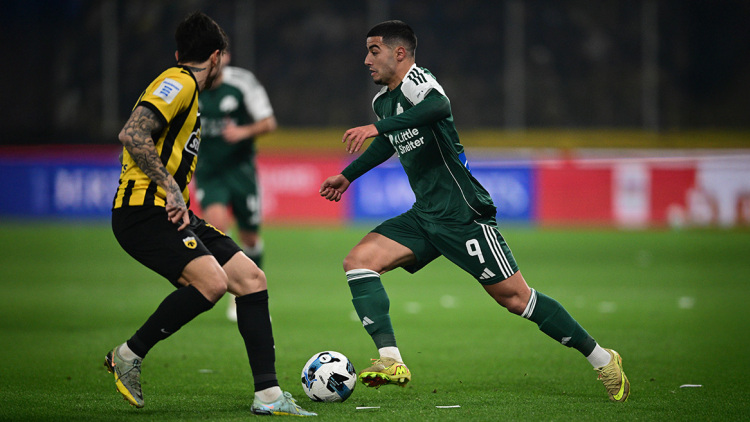 ΑΕΚ - Παναθηναϊκός 1-0 (Α' ημίχρονο): Σε θέση οδηγού με Γιόβιτς η Ένωση, Live 