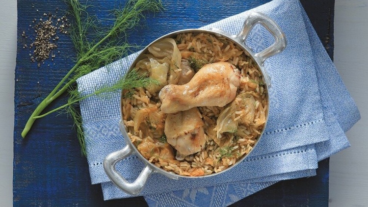 Κοτόπουλο με λάχανο τουρσί
