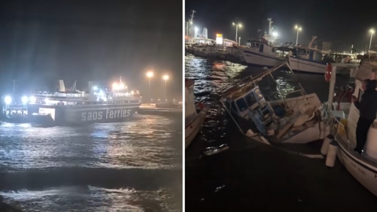 Βίντεο από την κακοκαιρία που σάρωσε τη Ρόδο: Η θάλασσα βγήκε στον δρόμο, πλοίο έδωσε μάχη για να δέσει στο λιμάνι