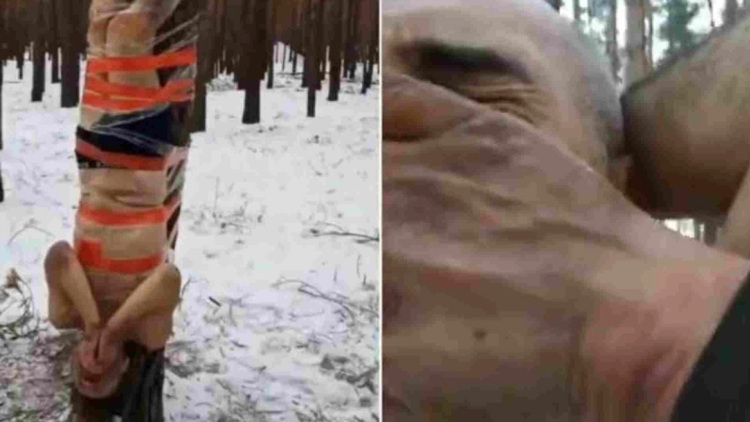 Νέα βίντεο από τα βασανιστήρια του στρατού του Πούτιν σε λιποτάκτες Ρώσους: Τους έδεσαν γυμνούς στον πάγο