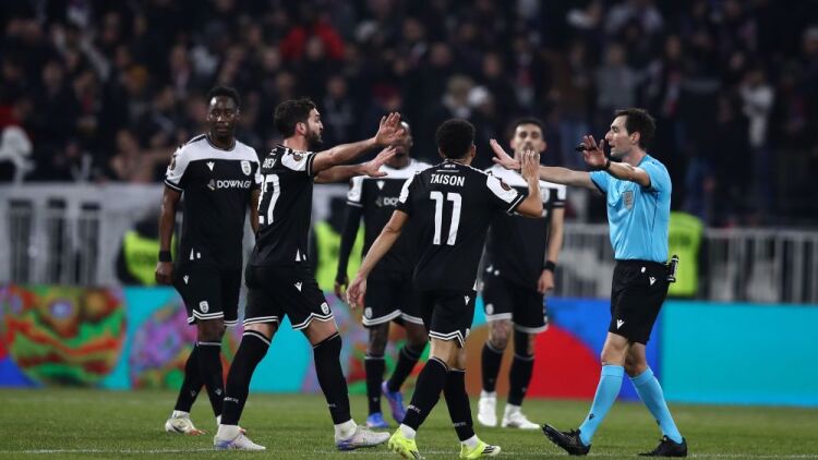 Ο ΠΑΟΚ έστειλε επιστολή διαμαρτυρίας στην UEFA για τη διαιτησία του αγώνα με τη Λιόν
