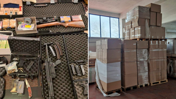 Οι αποθήκες του κυκλώματος λαθρεμπορίας καπνού: Κατασχέθηκαν όπλα και μετρητά, 25 συλλήψεις, δείτε βίντεο και φωτογραφίες