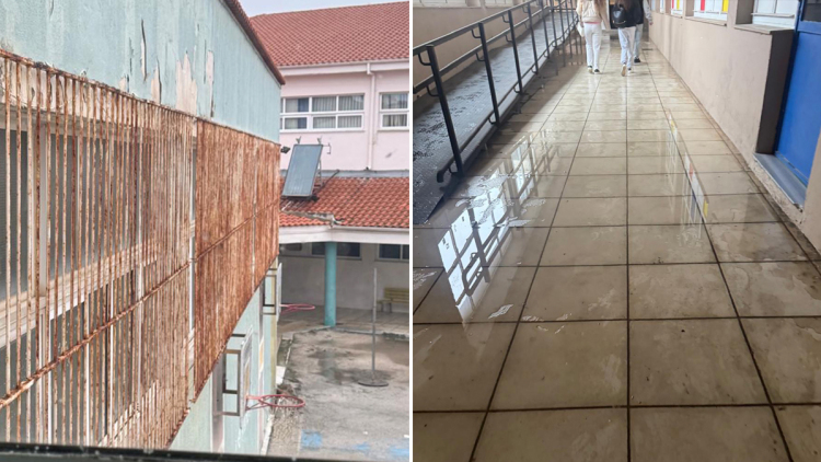 Άθλιες συνθήκες στο ΕΠΑΛ Αλεξανδρούπολης με σπασμένες εγκαταστάσεις και νερά που λιμνάζουν, δείτε βίντεο 
