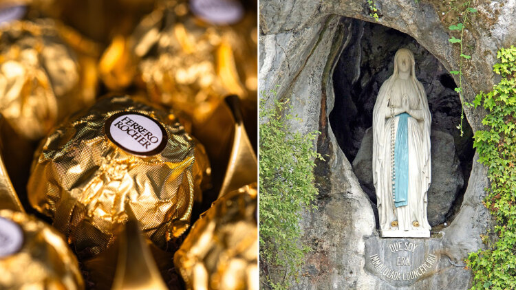Η ιστορία πίστης πίσω από την ονομασία των Ferrero Rocher: Πώς η Παναγία της Λούρδης ενέπνευσε τον Μικέλε Φερέρο