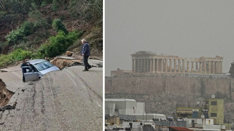 Στο έλεος της κακοκαιρίας η χώρα: Θυελλώδεις άνεμοι και αφρικανική σκόνη σε πολλές περιοχές, χωρίς ρεύμα η Σαμοθράκη, ήχησε το 112 στις Κυκλάδες