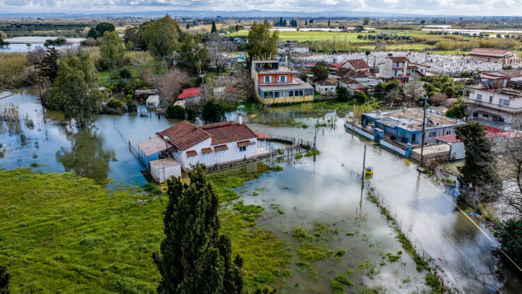 Ηλεία: Πλημμύρισαν Πηνειός και Αλφειός, «πνίγηκαν» καλλιέργειες και οικισμοί, δείτε φωτογραφίες