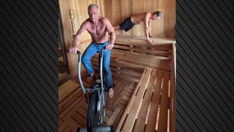 Πουσάπς και ποδήλατο στη σάουνα: Ο Κένεντι Τζούνιορ και Kid Rock γυμνάζονται και χαλαρώνουν παρέα, δείτε βίντεο
