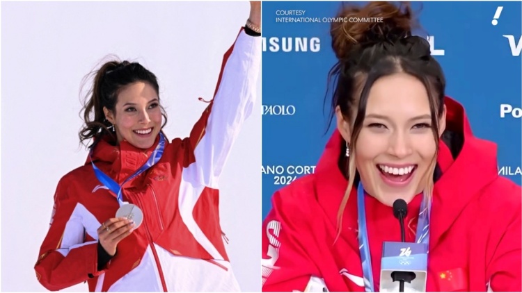 Η Αϊλίν Γκου αποστόμωσε Αμερικανό δημοσιογράφο για τα δύο ασημένια: «Είναι γελοία οπτική ότι έχασα τα χρυσά!»
