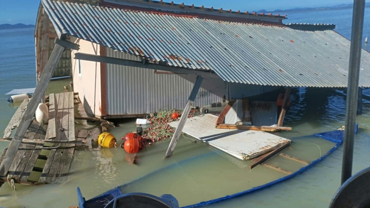 Ζημιές σε καταστήματα σε Σύβοτα και Σαγιάδα από τα κύματα που βγήκαν στη στεριά, δείτε βίντεο 