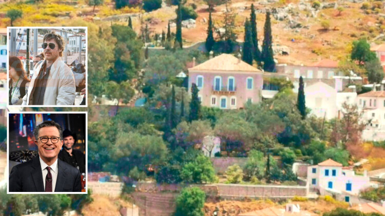 Η βίλα που μένει ο Μπραντ Πιτ στην Ύδρα: Ήταν του Κώστα Μπουτάρη, βγήκε σε πλειστηριασμό, ανήκει στον διάσημο παρουσιαστή Στίβεν Κόλμπερτ