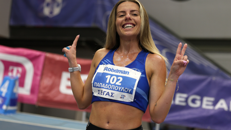 Πανελλήνιο πρωτάθλημα κλειστού στίβου: Χρυσό μετάλλιο με πανελλήνιο ρεκόρ στα 5χλμ βάδην η Παπαδοπούλου