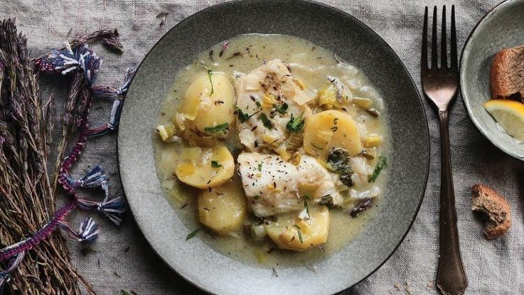 Μπακαλιάρος λεμονάτος από την Κάλυμνο
