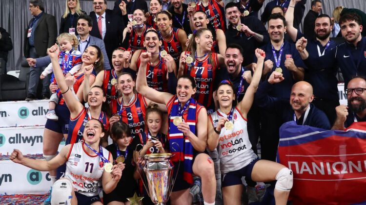 Βόλεϊ Γυναικών: Κυπελλούχος Ελλάδας για πρώτη φορά στην ιστορία του ο Πανιώνιος, 3-1 τον ΑΟ Θήρας, βίντεο 