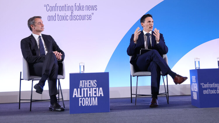 Δείτε live: Η συζήτηση με τον Κυριάκο Μητσοτάκη στο «Athens Alitheia Forum» - Δεν υπάρχει ψευδής άποψη, υπάρχει ψευδής είδηση