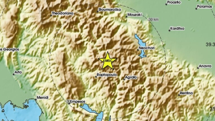 Κατολισθήσεις και διακοπές ρεύματος σε οκτώ χωριά μετά τον σεισμό 4,8 Ρίχτερ στην Ευρυτανία