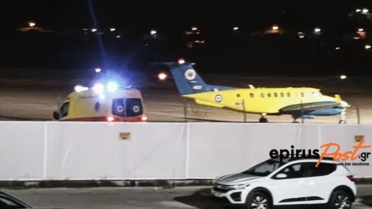 Επείγουσα αεροδιακομιδή 53χρονου από τη Ζάκυνθο στα Γιάννενα μετά από σοβαρό τροχαίο με σχολικό