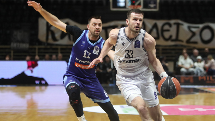 ΠΑΟΚ - Μύκονος 100-87: Έκανε περίπατο και εδραιώθηκε στην 4άδα της Basket League, βίντεο 