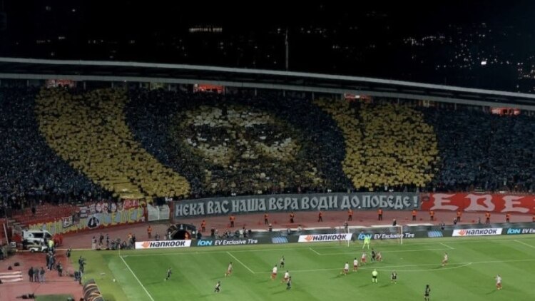 Πρόστιμο 95 χιλιάδων ευρώ από την UEFA στον Ερυθρό Αστέρα για το κορεό με τον Αγιο Συμεών
