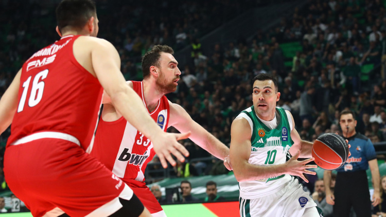 Παναθηναϊκός - Ολυμπιακός 13-17 (Α' δεκάλεπτο): Live το ντέρμπι αιωνίων της Basket League