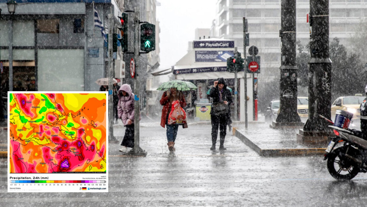 «Ζόρικη κι επικίνδυνη» η κακοκαιρία Erminio: Έρχεται «φορτωμένη» με καταιγίδες, χιόνια και μποφόρ, πού και πότε θα χτυπήσει