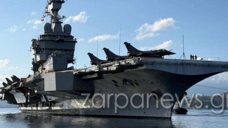 Στη Σούδα το αεροπλανοφόρο Σαρλ Ντε Γκoλ, θα παραμείνει στα Χανιά για έξι ημέρες