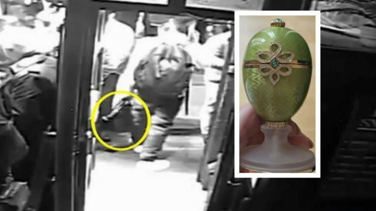 Καρέ καρέ η στιγμή που Αλγερινός κλέβει τσάντα χωρίς να γνωρίζει ότι έχει μέσα αυγό Fabergé αξίας 2 εκατ. ευρώ