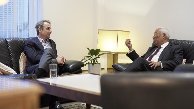 Κυριάκος Μητσοτάκης και Αντόνιο Κόστα συζήτησαν για τις τελευταίες εξελίξεις στη Μέση Ανατολή