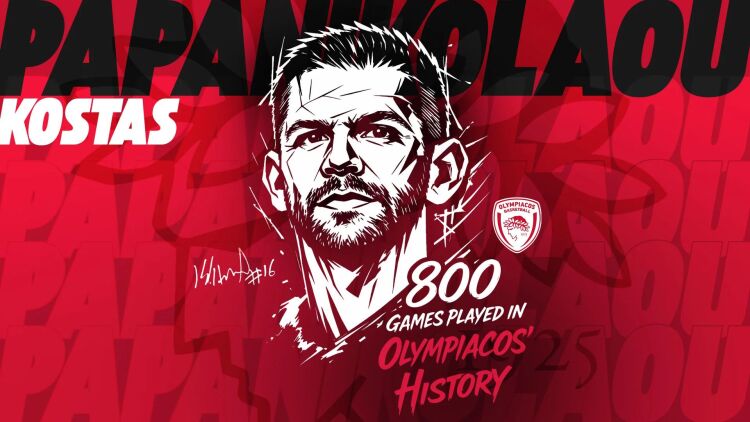 Μυθικός Παπανικολάου: Έγινε ο πρώτος μπασκετμπολίστας του Ολυμπιακού που έφτασε τα 800 παιχνίδια 